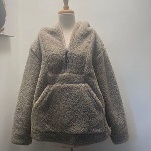 Zara Men’s Fleece Pullover Jacket - Medium (Oversized)